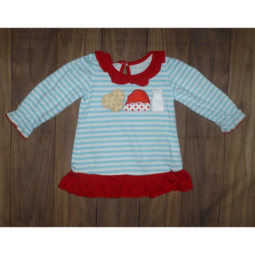 Boutique Baby Girls Santa's Cookies Christmas Nightgown Sleeper Pajamas